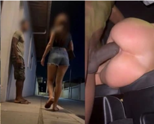Suami pergi kencan awal, jadi aku pergi jalan-jalan dan ngentot sama pria kulit hitam